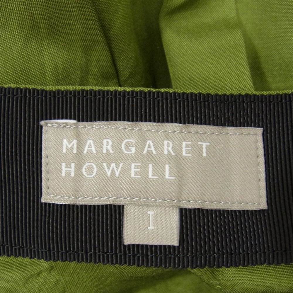 MARGARET HOWELL マーガレットハウエル 578-232206 シルク スカート グリーン系 1【中古】