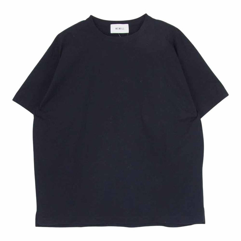 WEWILL ウィーウィル W-000-8011 TRICOT T-SHIRT トリコット 無地 半袖 Tシャツ ネイビー系 2【中古】