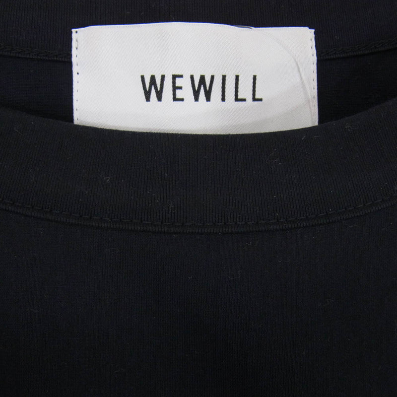 WEWILL ウィーウィル W-000-8011 TRICOT T-SHIRT トリコット 無地 半袖 Tシャツ ネイビー系 2【中古】