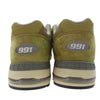 NEW BALANCE ニューバランス M991GGW 英国製 991 スエード メッシュ ローカット スニーカー グリーン カーキ系 US10.5【中古】