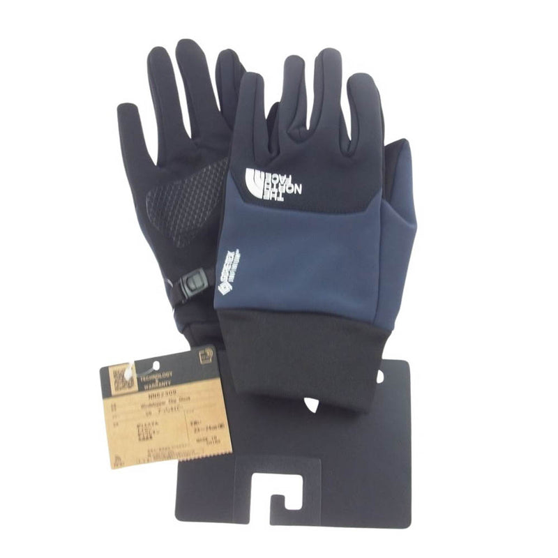 THE NORTH FACE ノースフェイス MM62309 Windstopper Etip Glove ウインドストッパー イーチップ ロゴ グローブ 手袋 ブラック系 ネイビー系 M【極上美品】【中古】