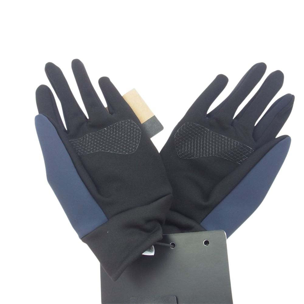 THE NORTH FACE ノースフェイス MM62309 Windstopper Etip Glove ウインドストッパー イーチップ ロゴ グローブ 手袋 ブラック系 ネイビー系 M【極上美品】【中古】