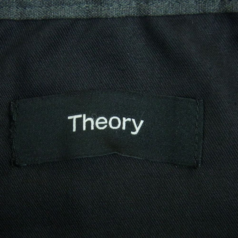 theory セオリー イージー テーパード パンツ スラックス ウール 中国製 グレー系 28【中古】