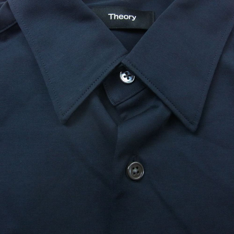 theory セオリー Structure Knit Sylvain ND A ニット 長袖 シャツ ネイビー系 XS【中古】