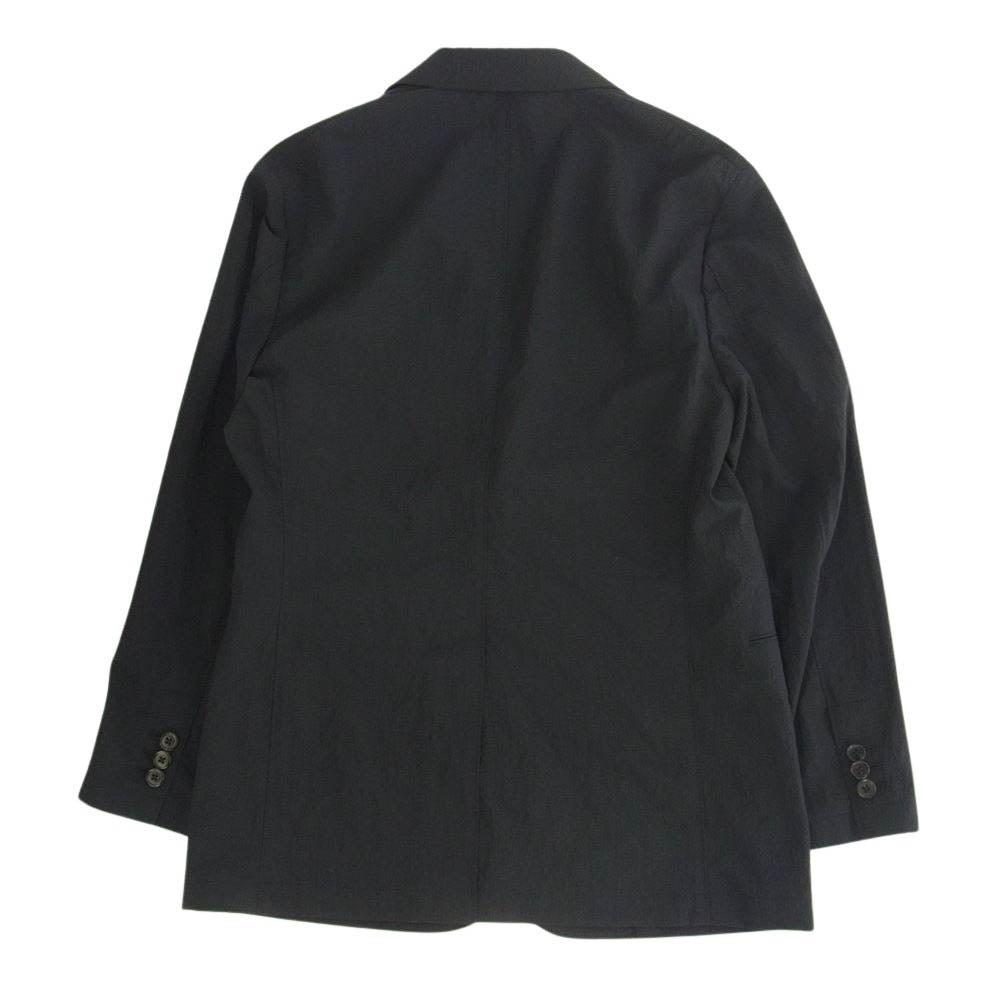 theory セオリー ケルソー シアサッカー セットアップ スーツ ブラック ブラック系 上３６　下30【中古】