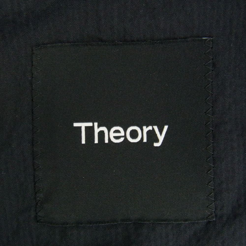 theory セオリー ケルソー シアサッカー セットアップ スーツ ブラック ブラック系 上３６　下30【中古】