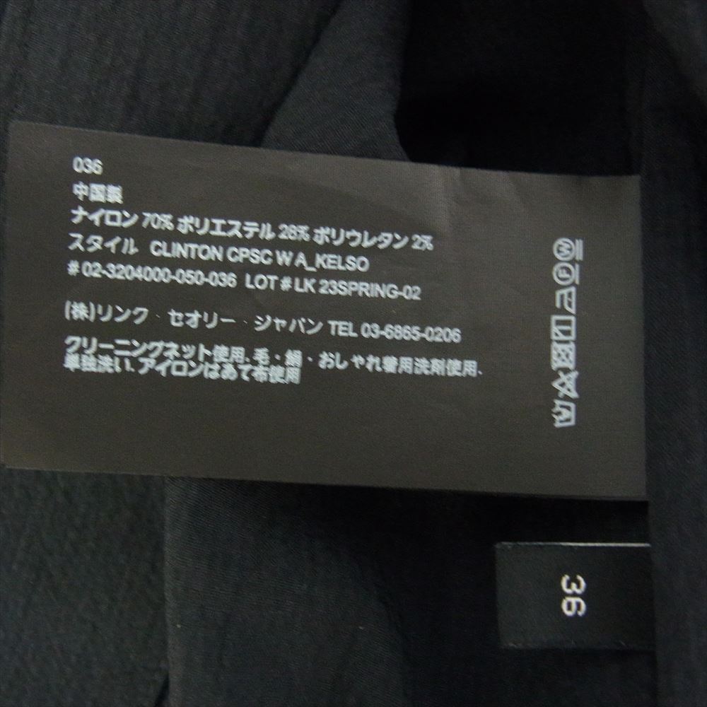 theory セオリー ケルソー シアサッカー セットアップ スーツ ブラック ブラック系 上３６　下30【中古】