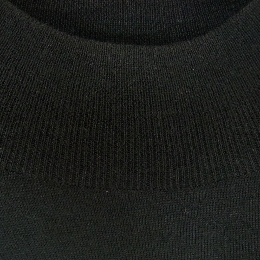 JOHN SMEDLEY ジョンスメドレー イングランド製 ウール モック ネック ニット ブラック系 M【中古】