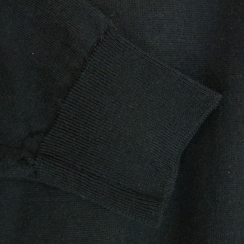 JOHN SMEDLEY ジョンスメドレー イングランド製 ウール モック ネック ニット ブラック系 M【中古】