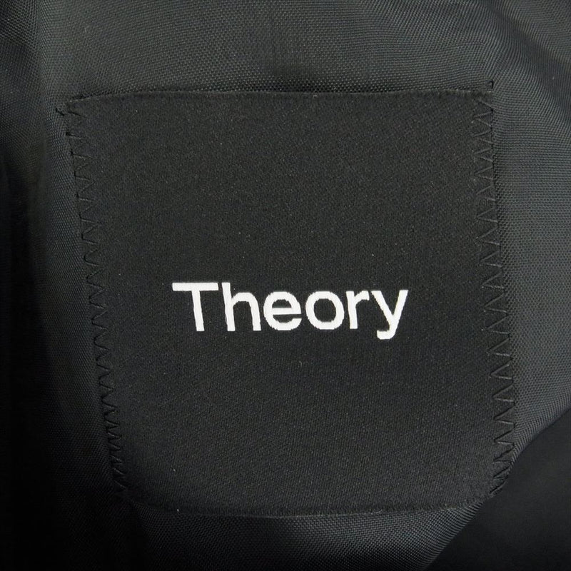 theory セオリー ウール セットアップ スーツ 2Bジャケット スラックス パンツ ブラック系 上36R　下30【中古】