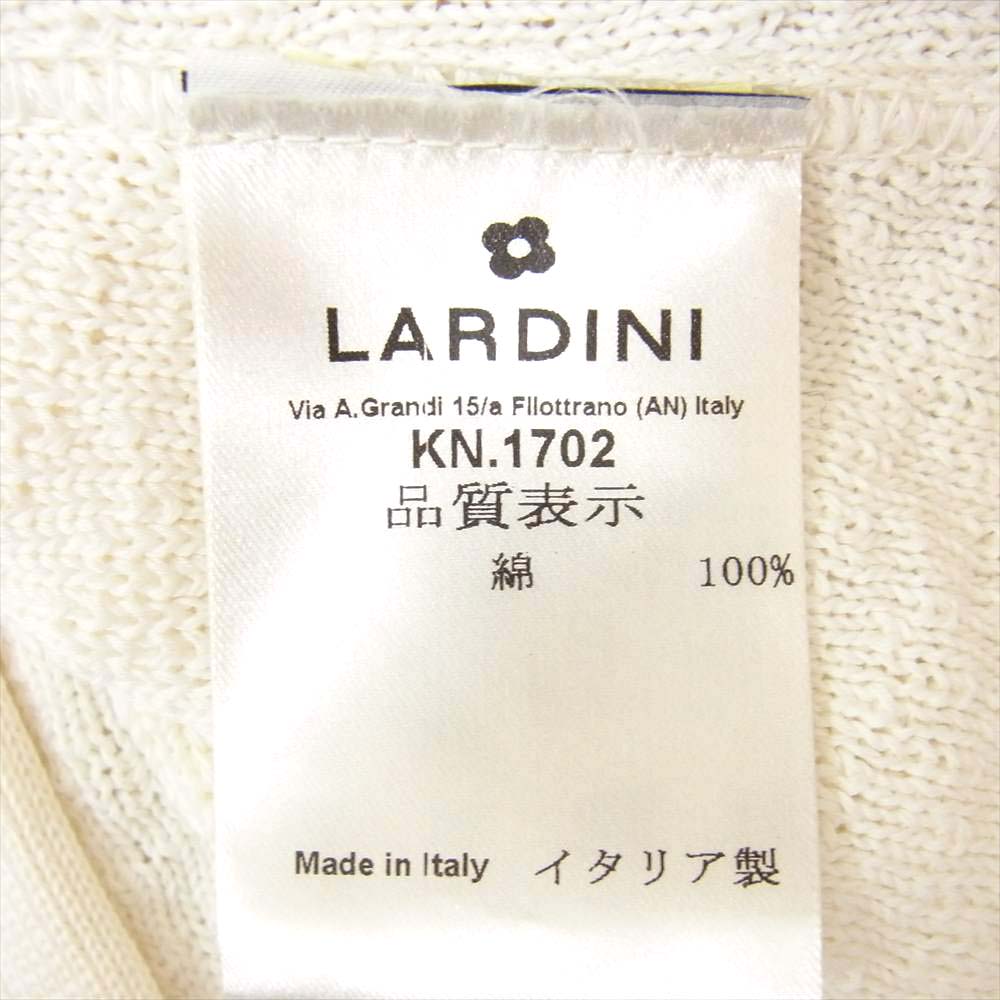 LARDINI ラルディーニ EQ62003 シングル ニット ジャケット カーディガン ホワイト系 S【中古】