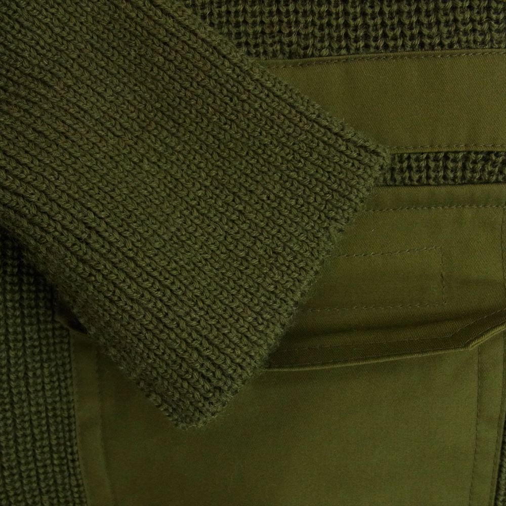 HOUSTON ヒューストン 21720 VENTILE ジャーマン WATER REPELLENT コマンド セーター ミリタリー カーキ系 M【美品】【中古】