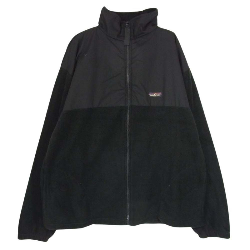 サンライズミル YERGER パッチ フリース ジャケット ブラック系 XL【美品】【中古】