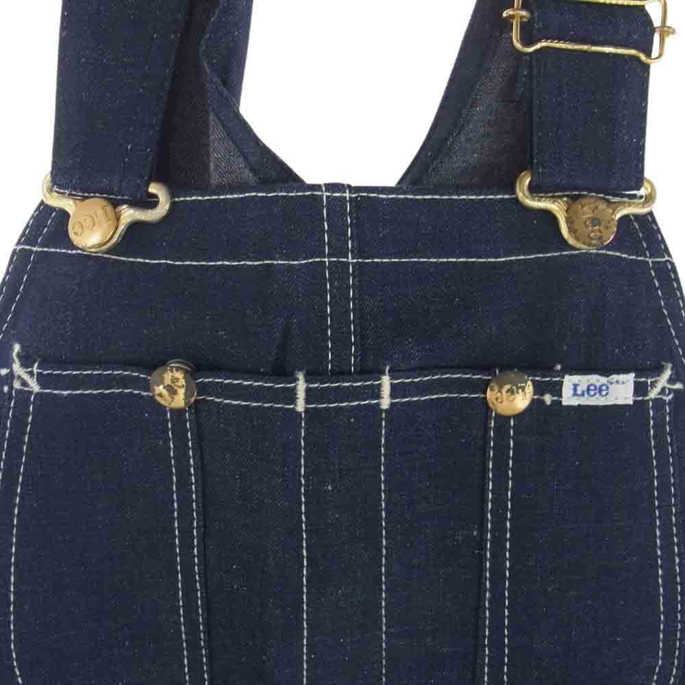 Lee リー 046-4041 ヴィンテージ USA製 70s デニム オーバーオール インディゴブルー系 29×34【中古】