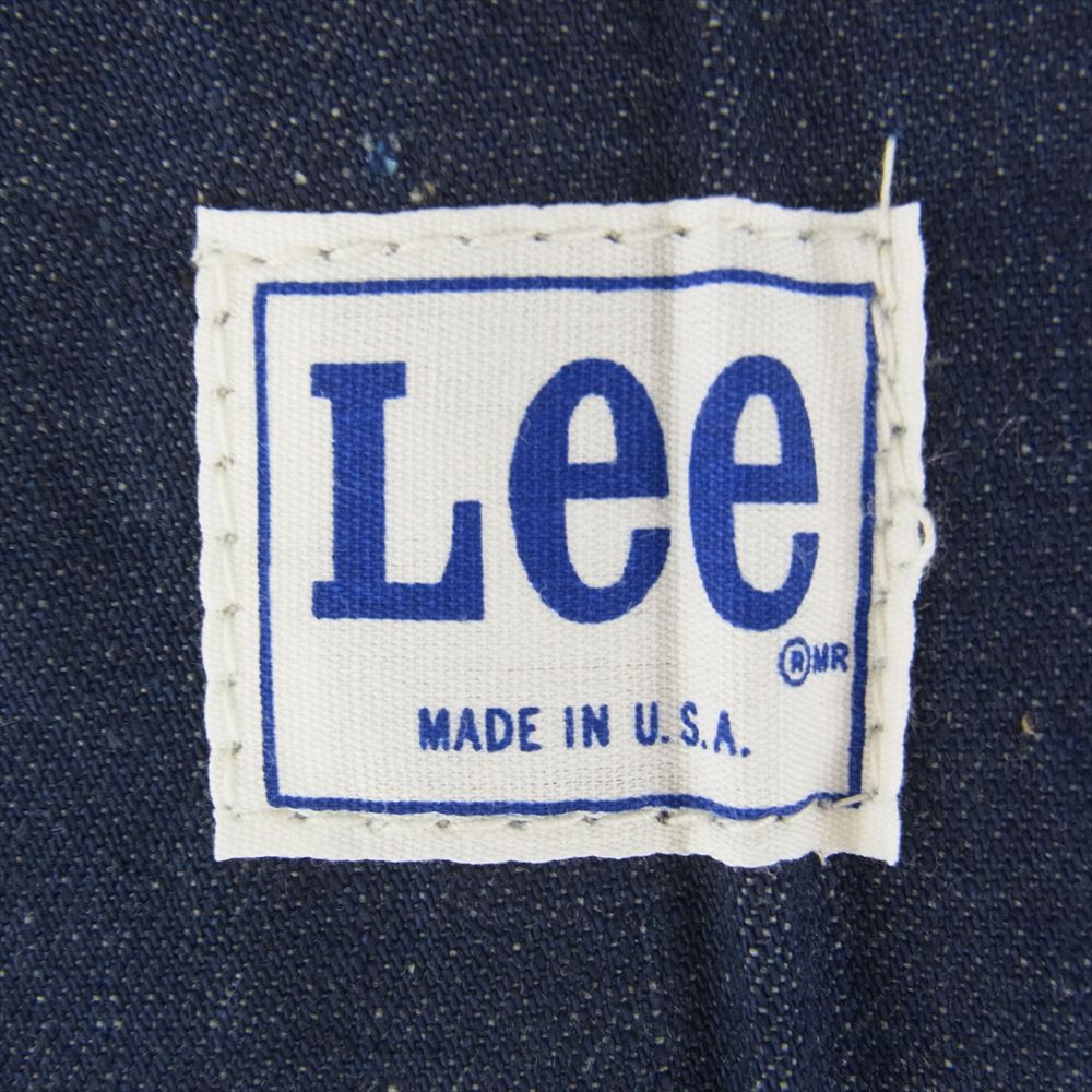 Lee リー 046-4041 ヴィンテージ USA製 70s デニム オーバーオール インディゴブルー系 29×34【中古】