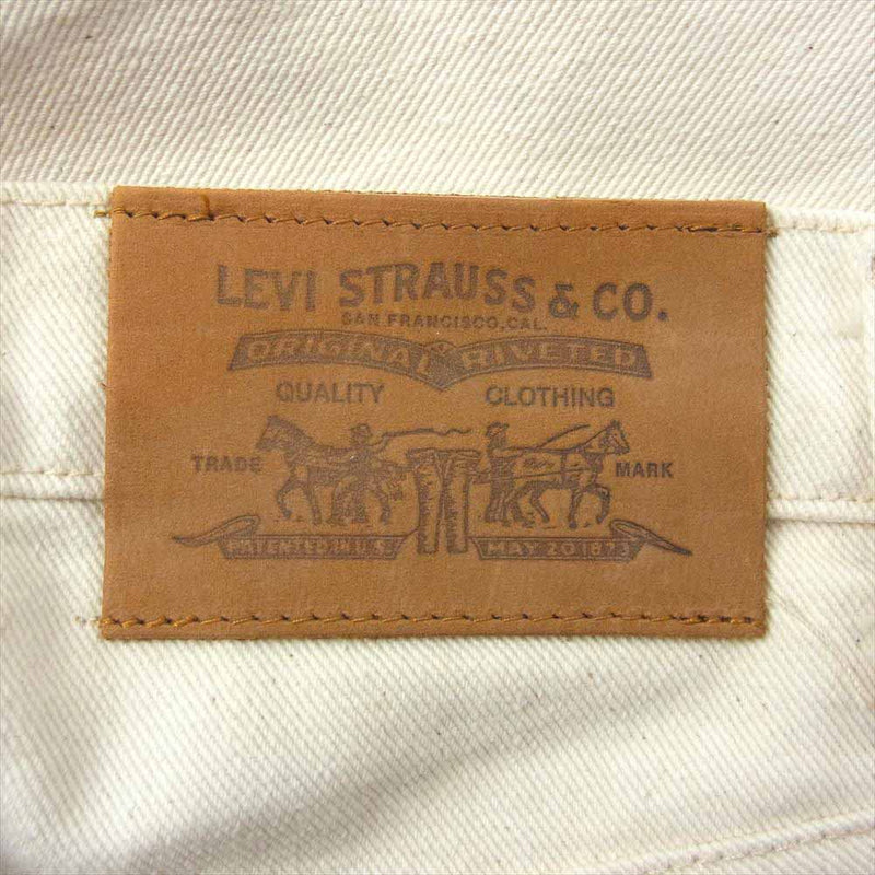 Levi's リーバイス 40505-0552 USA製 80s TALON42 ジッパー ボタン裏刻印515 ホワイト デニム パンツ オフホワイト系 W32【中古】