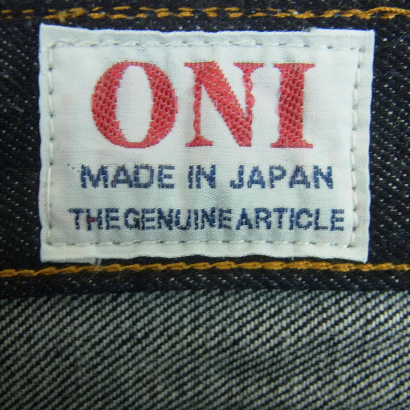 ONI DENIM 鬼デニム ONI-426 13oz デニム ブーツカット フレア ジーンズ パンツ インディゴブルー系 33【極上美品】【中古】