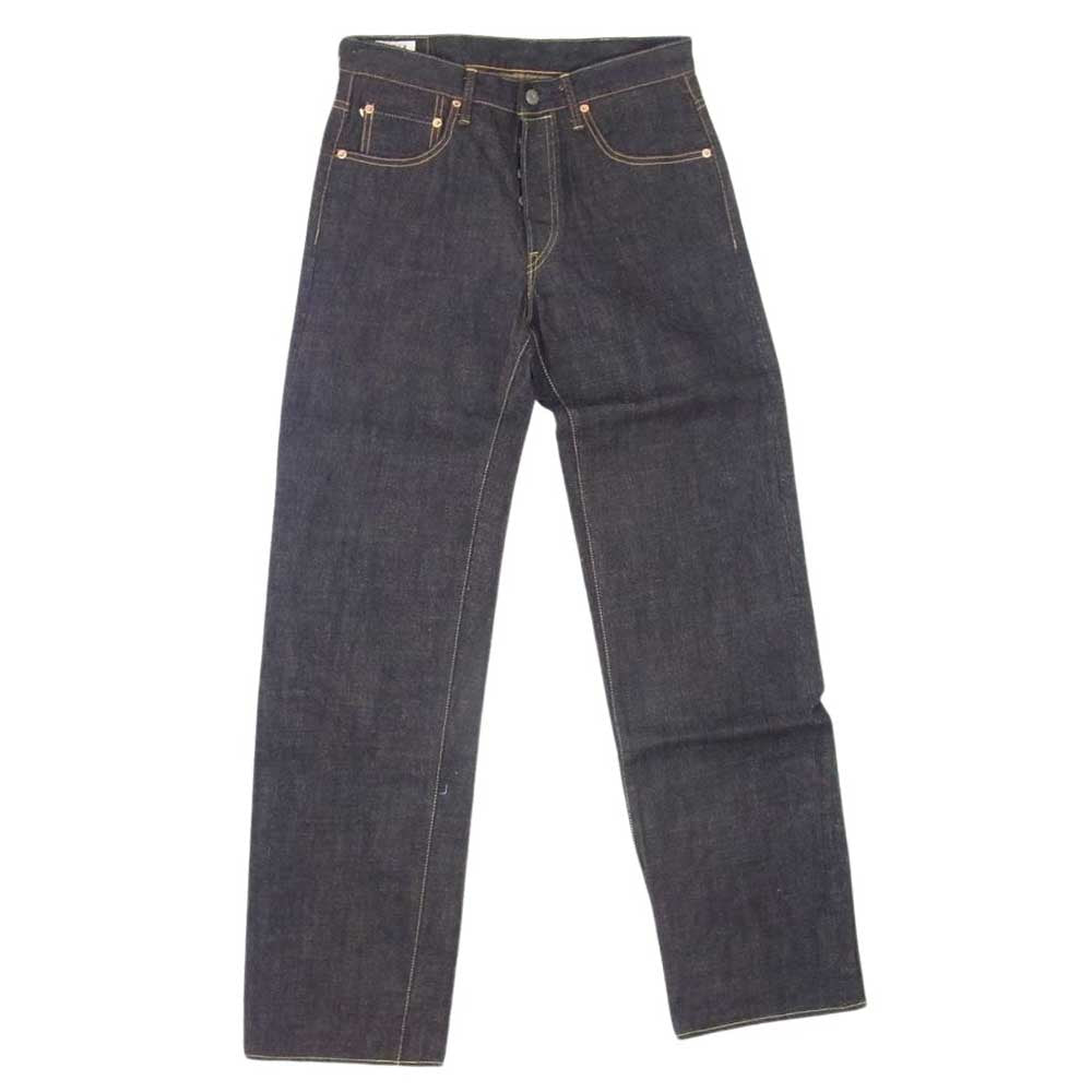 ONI DENIM 鬼デニム ONI200-14KBE 初代鬼デニム 14oz 緯糸ベージュ ワイドストレート インディゴブルー系 31【極上美品】【中古】