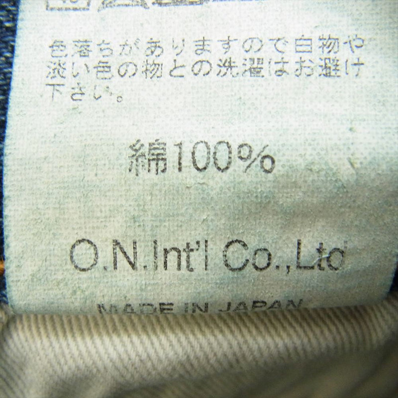 ONI DENIM 鬼デニム ONI-246-Ishikawadai 15oz 石川台デニム 246 ニートストレート ジーンズ デニム パンツ インディゴブルー系 31【極上美品】【中古】