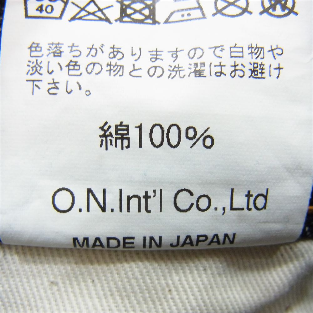 ONI DENIM 鬼デニム ONI-200 Wide Straight 15oz Low Tension Denim 15オンス ローテンション ワイド ストレート デニム パンツ インディゴブルー系 31【極上美品】【中古】