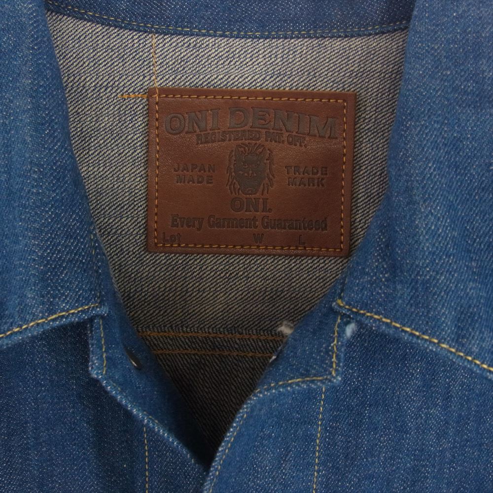 ONI DENIM 鬼デニム ONI-02516P-OFBD 13.7oz 2nd タイプ オールド フェード ブルー デニム ジャケット 40【極上美品】【中古】