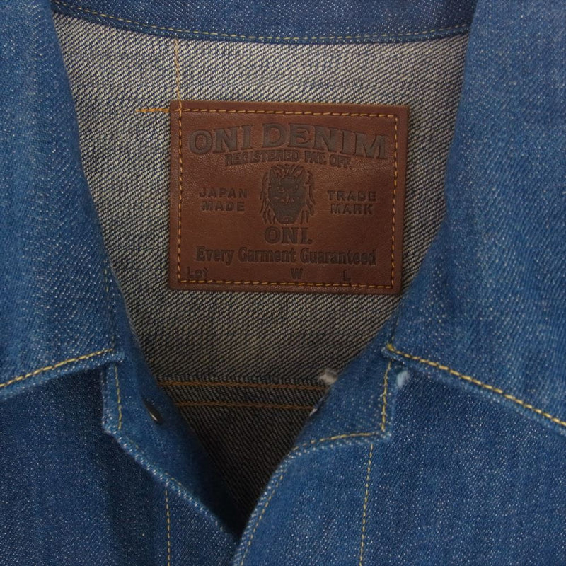 ONI DENIM 鬼デニム ONI-02516P-OFBD 13.7oz 2nd タイプ オールド フェード ブルー デニム ジャケット 40【極上美品】【中古】