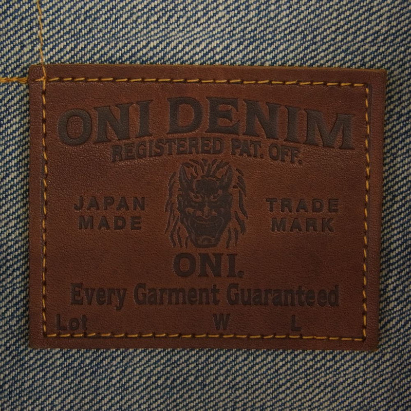 ONI DENIM 鬼デニム ONI-02516P-OFBD 13.7oz 2nd タイプ オールド フェード ブルー デニム ジャケット 40【極上美品】【中古】