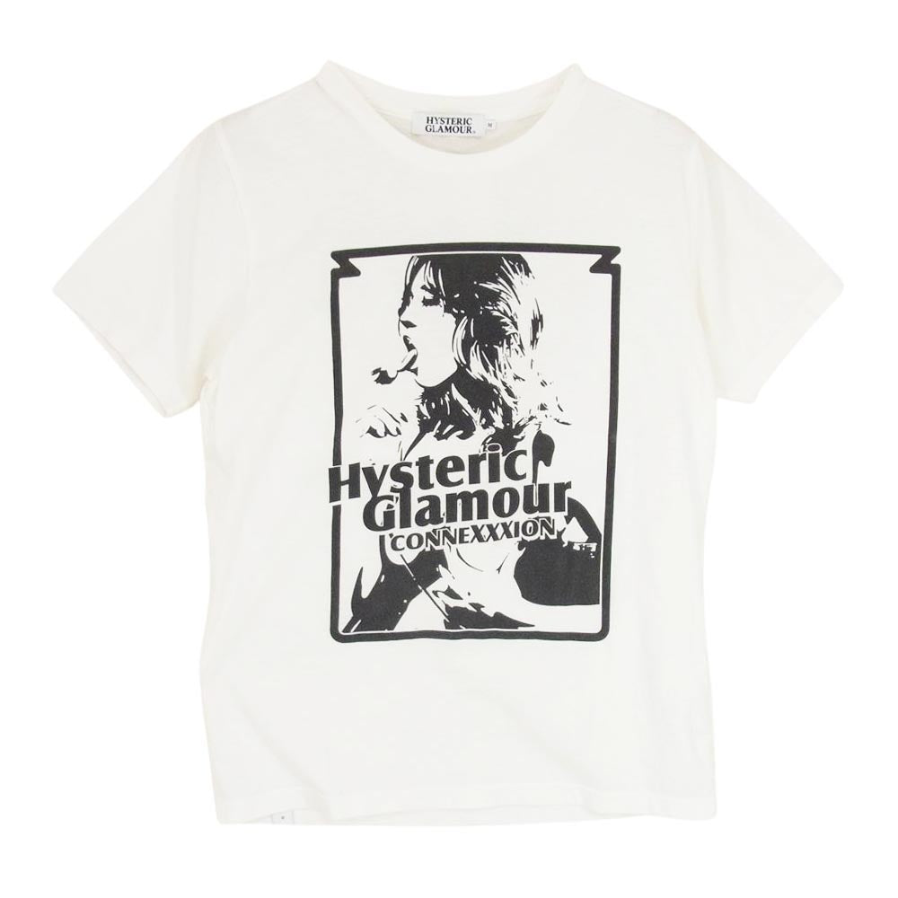 HYSTERIC GLAMOUR ヒステリックグラマー 0213CT19 ガールプリント 半袖 Tシャツ カットソー ホワイト系 M【中古】