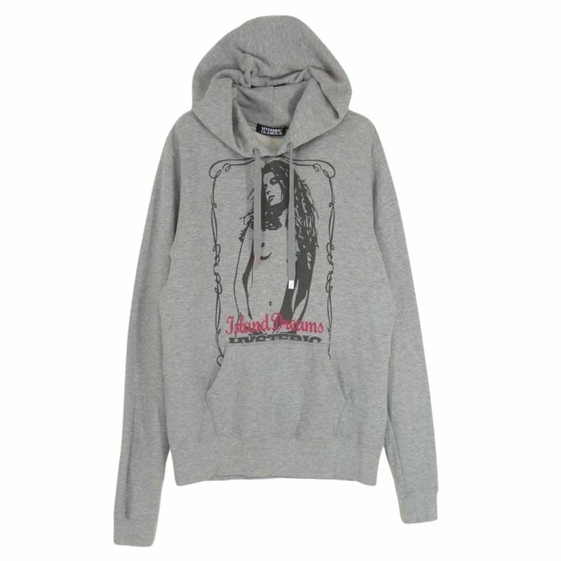 HYSTERIC GLAMOUR ヒステリックグラマー 4CF-1442 ガールプリント プルオーバー パーカー フーディ グレー系 M【中古】