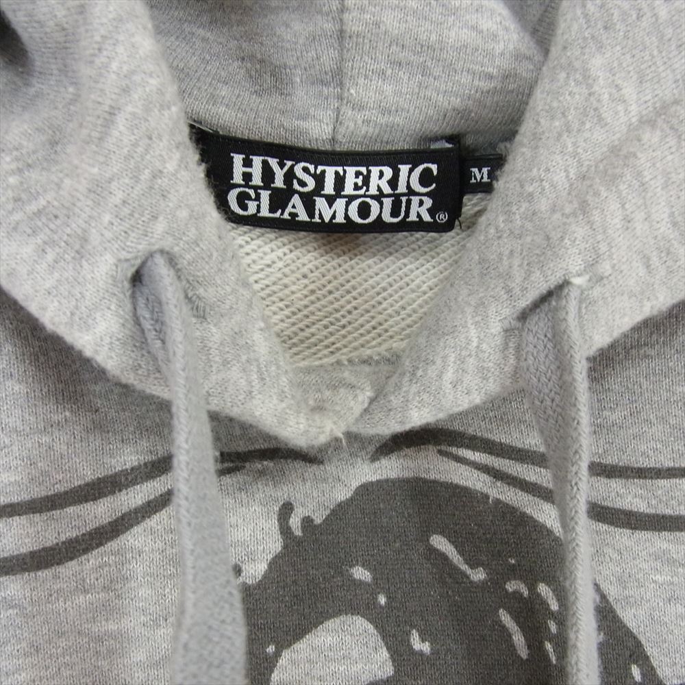 HYSTERIC GLAMOUR ヒステリックグラマー 4CF-1442 ガールプリント プルオーバー パーカー フーディ グレー系 M【中古】