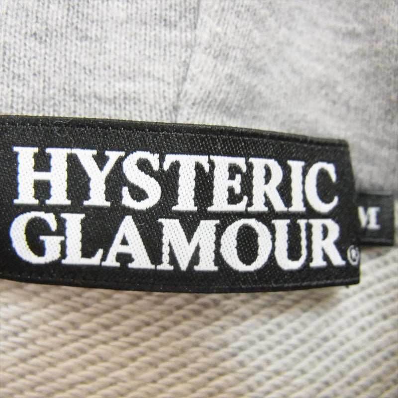 HYSTERIC GLAMOUR ヒステリックグラマー 4CF-1442 ガールプリント プルオーバー パーカー フーディ グレー系 M【中古】