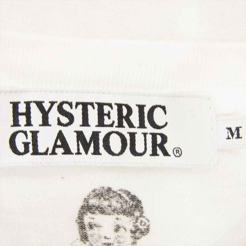 HYSTERIC GLAMOUR ヒステリックグラマー 0294CL21 Avoid Pomposity L/S TEE コートニーラブフォト 落書き プリント 長袖 Tシャツ ホワイト系 M【中古】