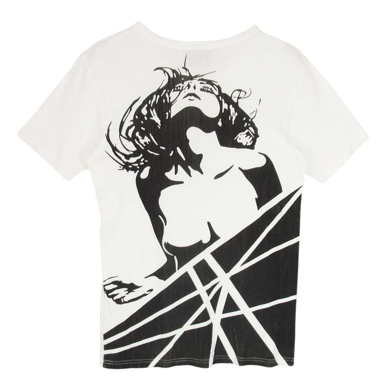 HYSTERIC GLAMOUR ヒステリックグラマー 5CT-0011 MYSTERIA ミステリア ガールプリント 半袖 Tシャツ ホワイト系 S【中古】