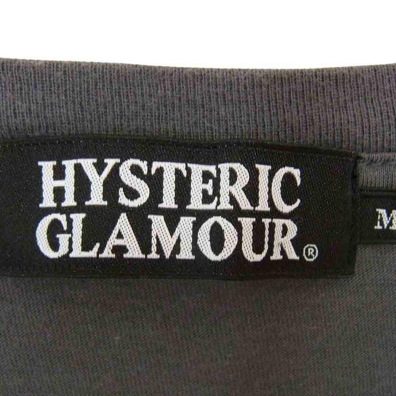 HYSTERIC GLAMOUR ヒステリックグラマー 0213CT03 NAUGHTY GIRL 半袖 Tシャツ グレー系 M【中古】