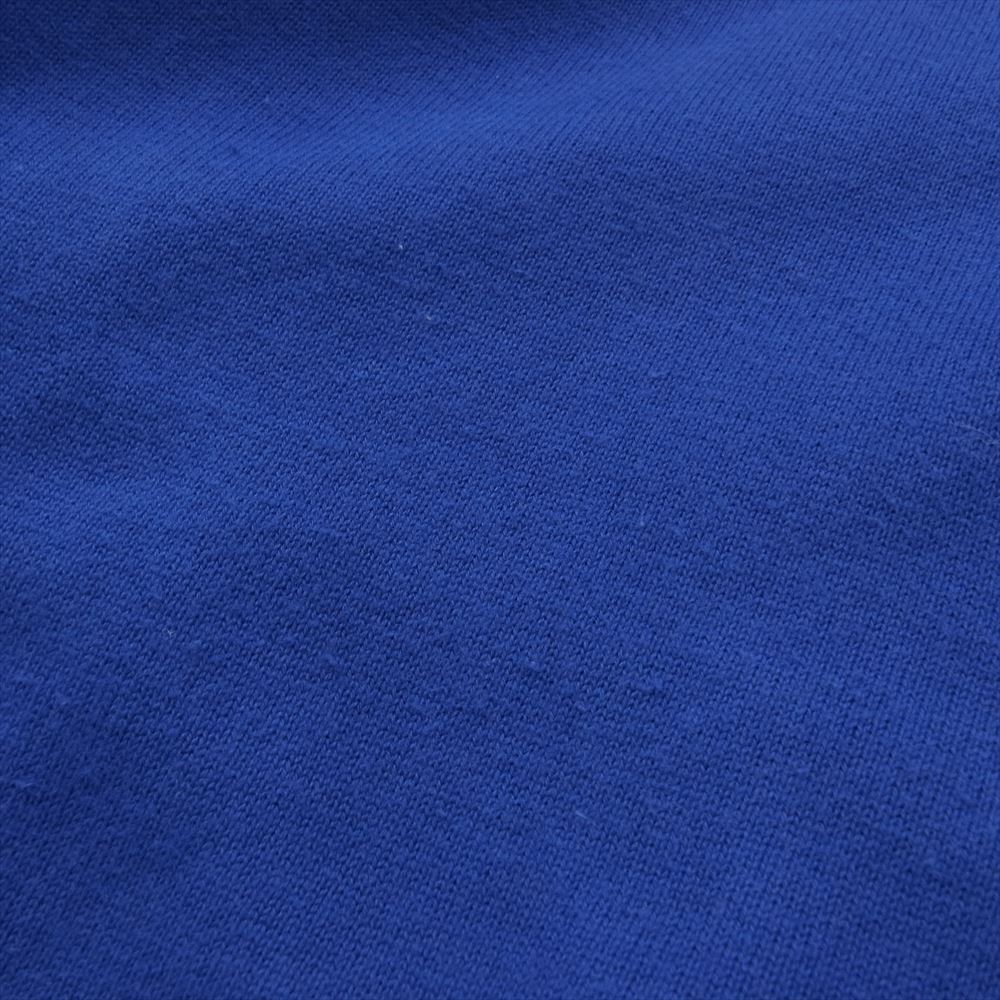 ケボズ ハーフジップ ニット 半袖 ポロシャツ ブルー系 M【中古】