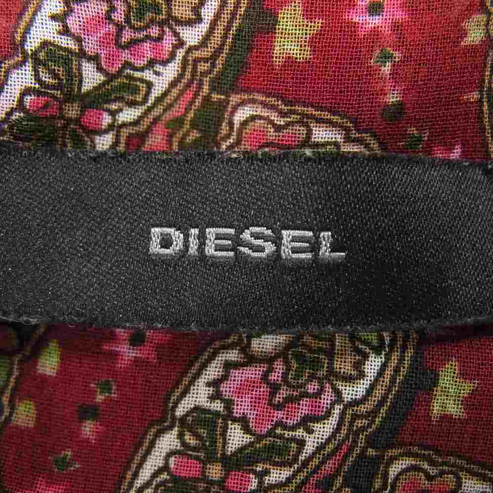 DIESEL ディーゼル 花柄 総柄 シアー 長袖 ワンピース XXS【中古】