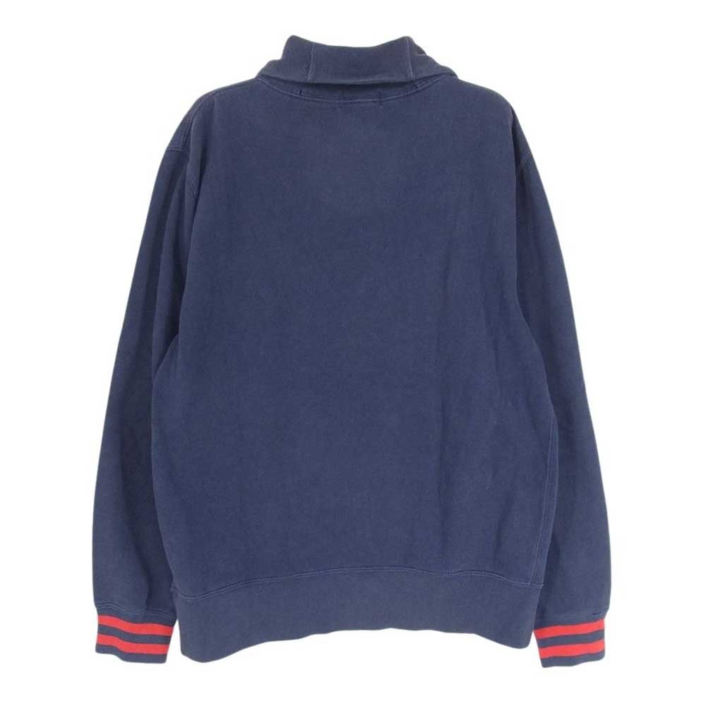 POLO RALPH LAUREN ポロ・ラルフローレン ショールカラー スウェット トレーナー ネイビー系 L【中古】