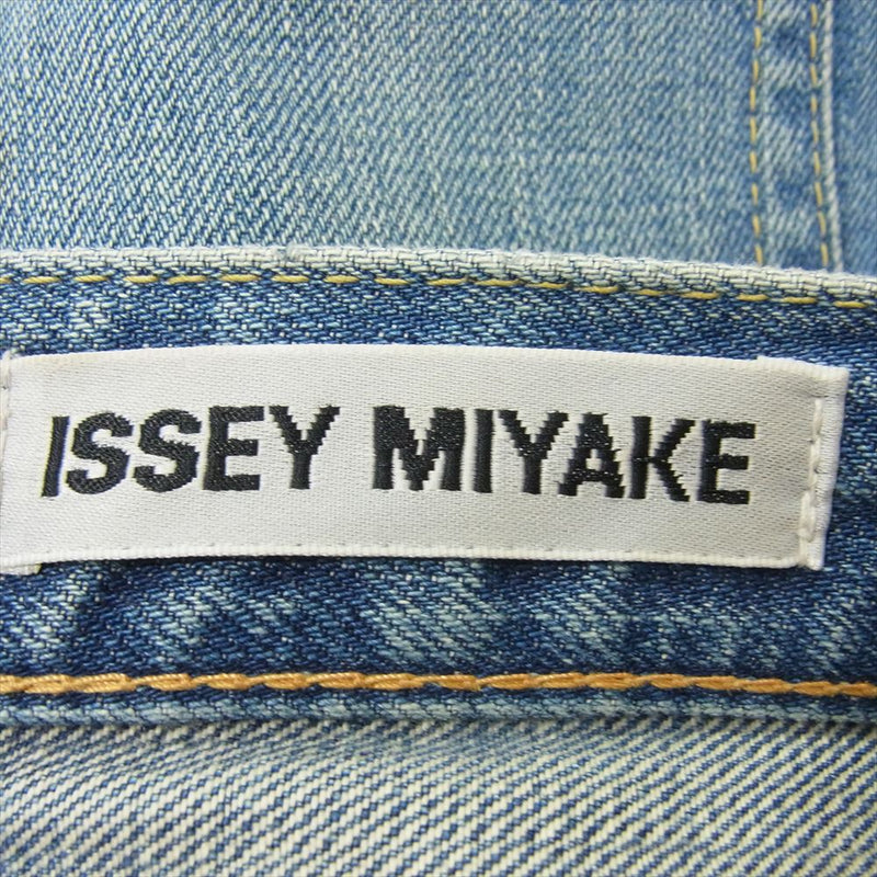 ISSEY MIYAKE イッセイミヤケ IM61FF002 銀タグ アーカイブ ボタンフライ デニム パンツ インディゴブルー系 2【中古】