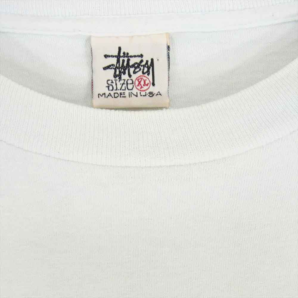 STUSSY ステューシー 90s 白タグ USA製 STUSSY SPORT 半袖 Tシャツ