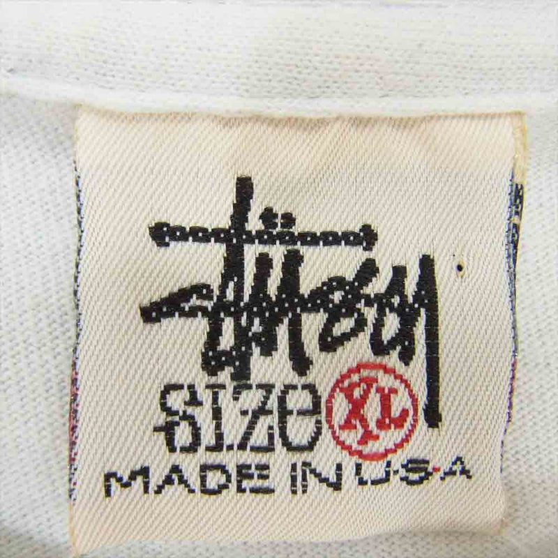 STUSSY ステューシー 90s 白タグ USA製 STUSSY SPORT 半袖 Tシャツ ライトブルー系 XL【中古】