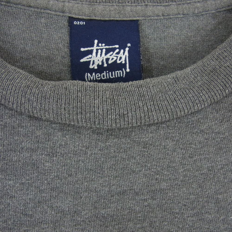 STUSSY ステューシー USA製 半袖 パロディ Tシャツ グレー グレー系 M【中古】