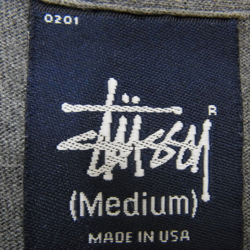 STUSSY ステューシー USA製 半袖 パロディ Tシャツ グレー グレー系 M【中古】