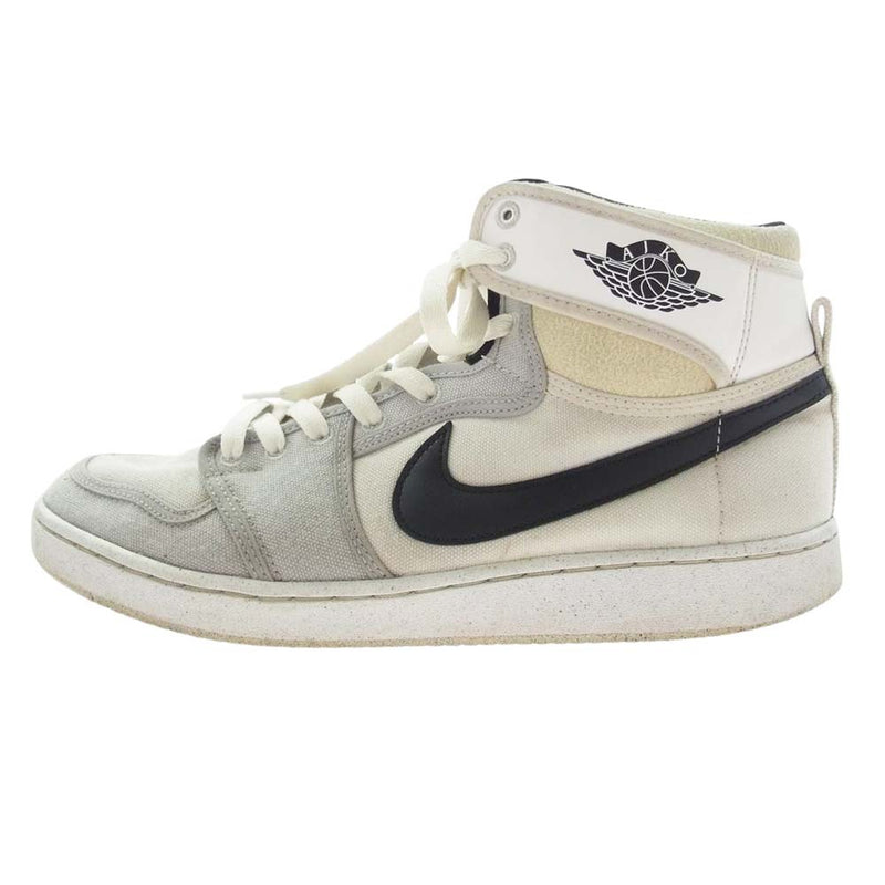 NIKE ナイキ DO5047-100 エアジョーダン1 KO  グレーフォグ Air Jordan 1 KO Grey Fog ハイカット スニーカー グレー系 ホワイト系 27cm【中古】