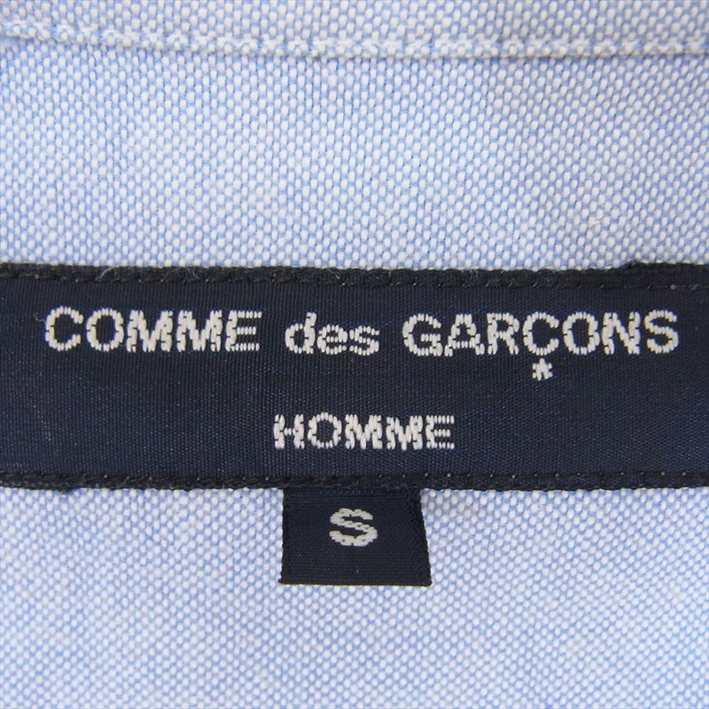 COMME des GARCONS HOMME コムデギャルソンオム AD2008 HC-B003 マルチストライプパッチワーク 長袖 シャツ S【中古】