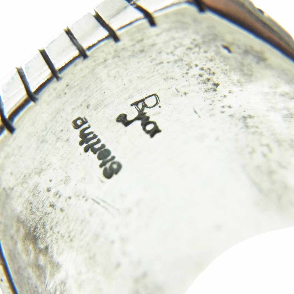 ズニ族 アーティスト 作者不明  インレイ リング シルバー系【中古】