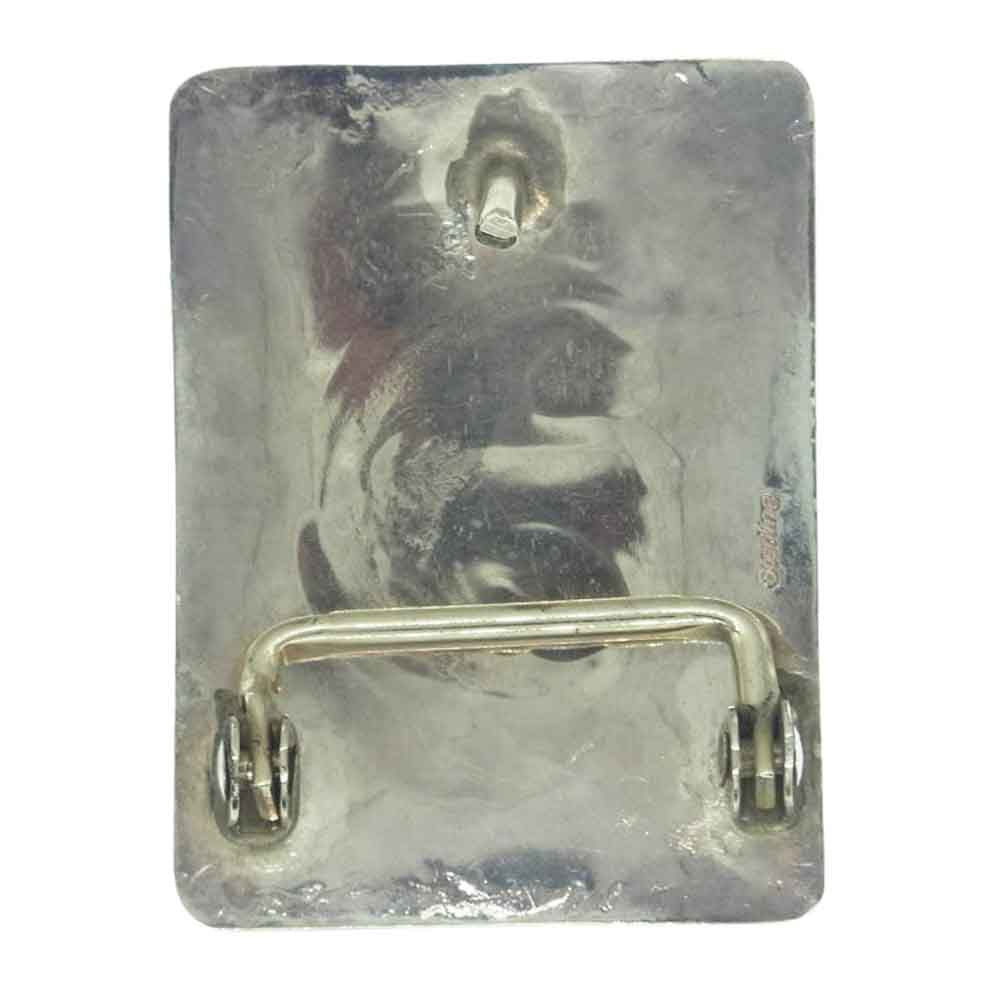 ナバホ族 スターリングシルバー ターコイズ ベルト バックル インディアン ジュエリー シルバー系【中古】