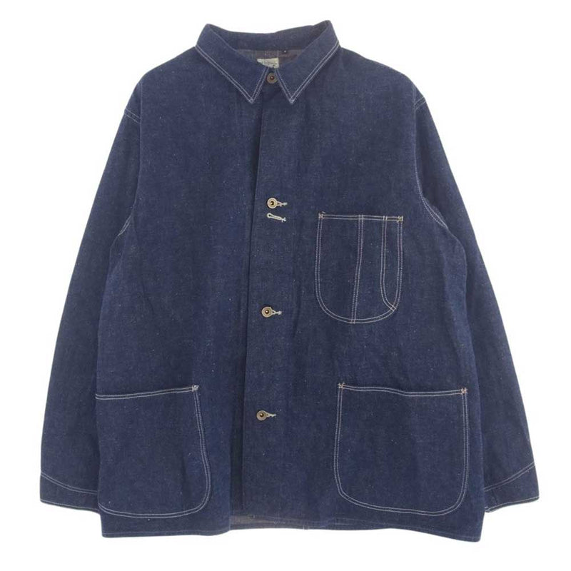 orSlow オアスロウ 大戦モデル 40's COVERALL デニム カバーオール ジャケット インディゴブルー系 4【中古】