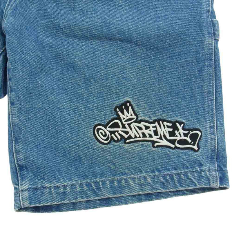 Supreme シュプリーム 21SS Handstyle Denim Painter Short ハンドスタイル デニム ペインター ショーツ ショートパンツ 34【中古】