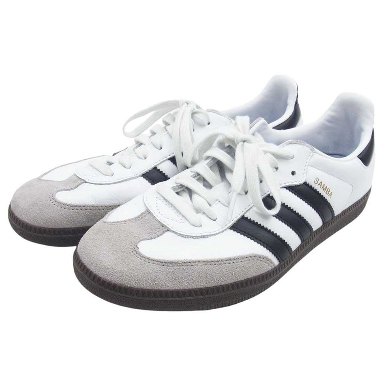 adidas アディダス B75806 SAMBA OG WHITE サンバ ローカット スニーカー ホワイト系 27cm【中古】