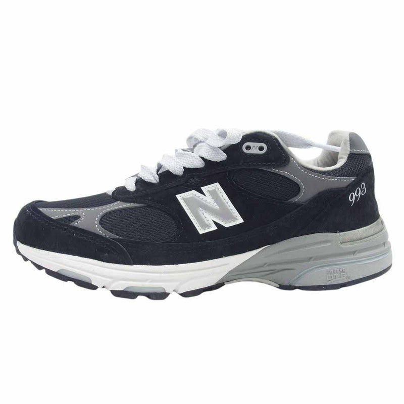 NEW BALANCE ニューバランス MR993BK フェイクバスターズ鑑定済 USA製 993 スエード メッシュ ローカット スニーカー ブラック系 27cm【新古品】【未使用】【中古】